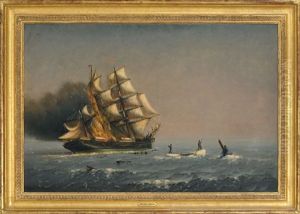 The Sunbeam Burning In Boston Harbor