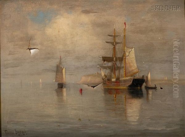 Sailing Vessels In Still Waters - view 1