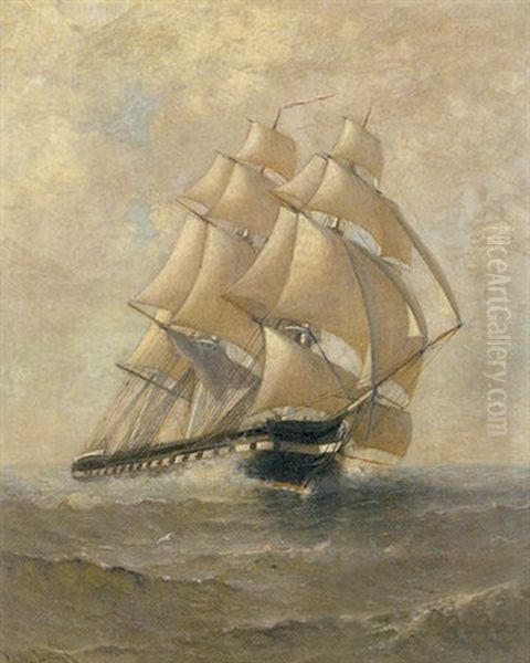 Clipper Ship Under Sail - view 1