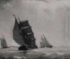 Sailing Vessels At Dusk Sailing Vessels At Dusk