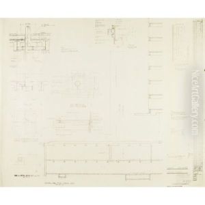 Seagram Building Construction Drawing by Philip H. Johnson