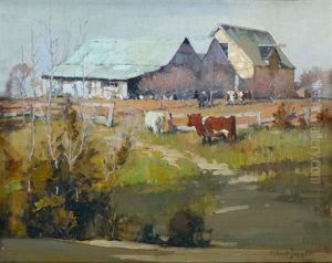 Farmyard With Cattle