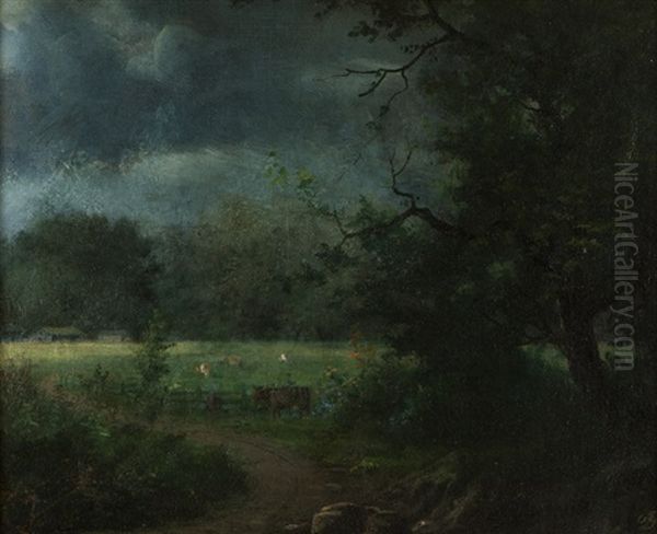 Cattle In Pastoral Landscape - view 1