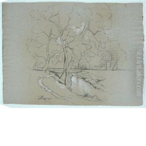 Group Of Landscape Sketches (5 Works) by David Johnson