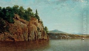 Split Rock Island, Lake Champlain by David Johnson
