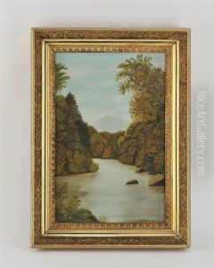 Adirondack River Landscape by David Johnson