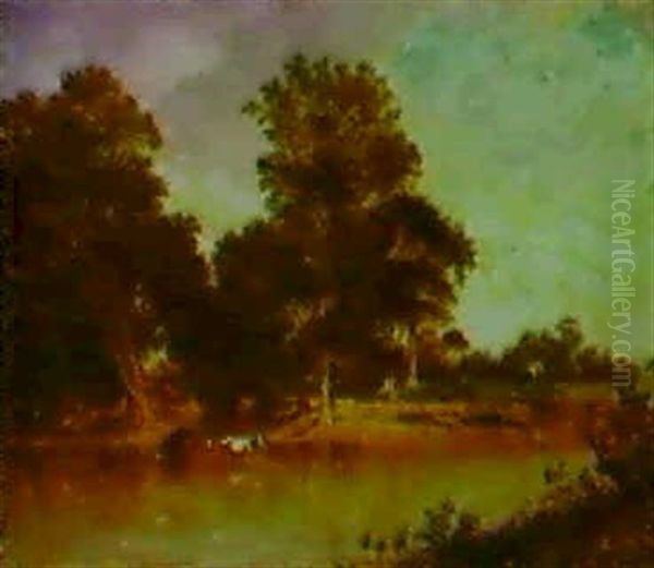 Scene From The Island At Geneseo, New York - view 1
