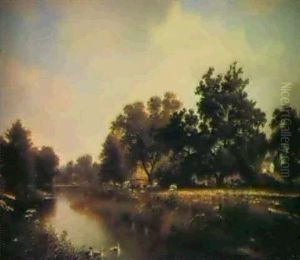 On The Weinockie River, Passaic County, New Jersey by David Johnson