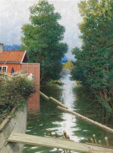 Am Kanal by Hjalmar Johnssen