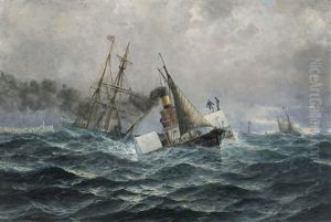 Ved North Foreland, Kanalen by Hjalmar Johnssen