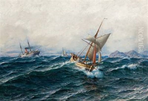 Skipstrafikk Utenfor Den Norske Kyst - view 1