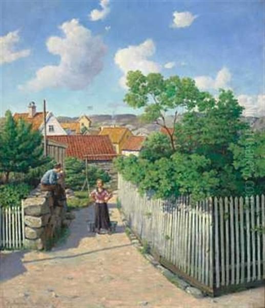 Midtsommer, Motiv Fra Skudenaes - view 1