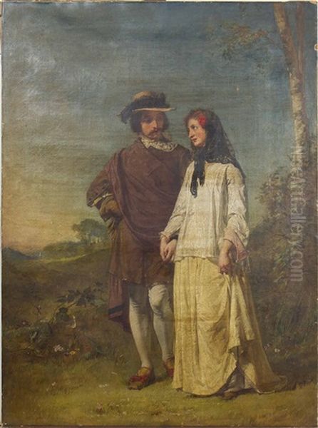 A Courting Couple - view 1