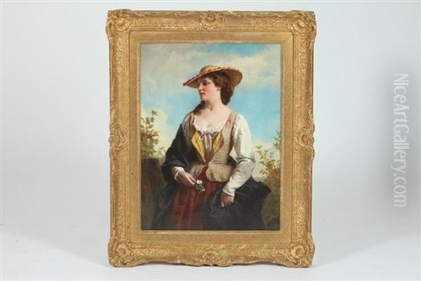Girl In Peasant Dress - view 1