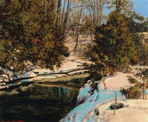 The Warm Light Of Spring by Francis Hans Johnston