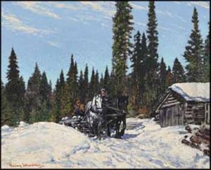 Hauling Logs by Francis Hans Johnston
