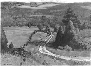The Hill Road, Georgian Bay District by Francis Hans Johnston