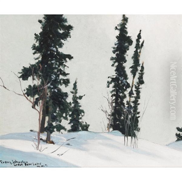 Frost Haze, Great Bear Lake, March - view 1