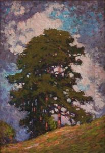 Hillside Trees by Francis Hans Johnston