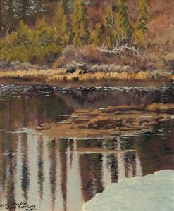 June Color, A Tiny Lake Near Great Bear Lake N.w.t.