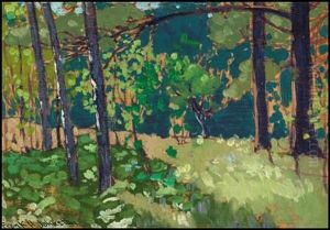 Woodland Glade, Manitoba by Francis Hans Johnston