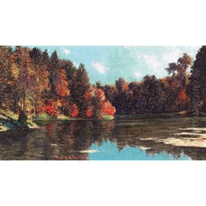 October Lagoon, A Favourite Fishing Spot On The Penetang Peninsula by Francis Hans Johnston