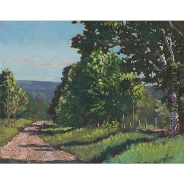 A Georgian Bay Road In June - view 1