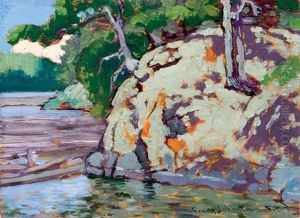 A Rocky Corner - Bryce's Island Lake On The Woods A Rocky Corner - Bryce's Island Lake On The Woods