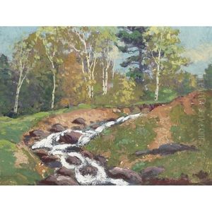 Rushing Stream by Francis Hans Johnston