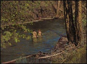The Swimming Hole by Francis Hans Johnston