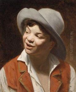 Portrait Of A Young Man by Ferdinand Bassot