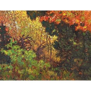 Deep In The Autumn Woods by Francis Hans Johnston