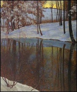 The Quiet Pool, Ontario by Francis Hans Johnston