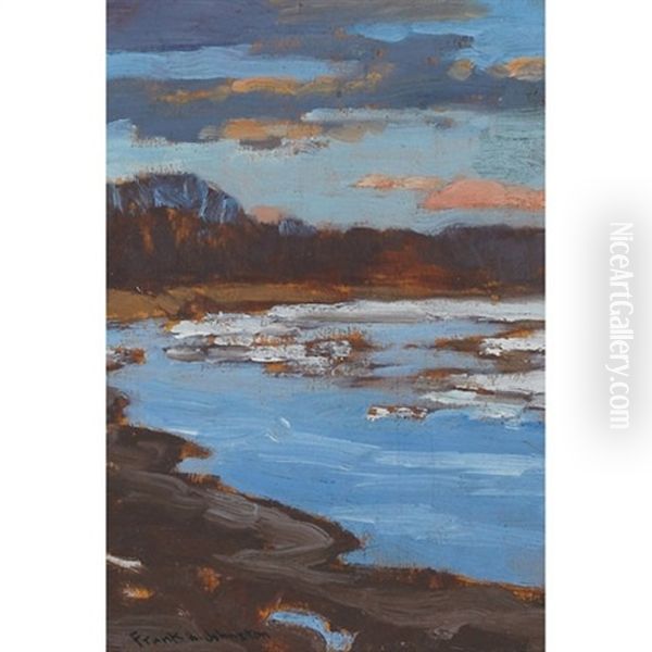 Ice In The Assinaboine - view 1