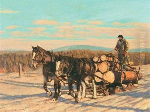 Winter Morning, Quebec by Francis Hans Johnston