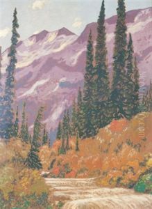 Fraser River Canyon by Francis Hans Johnston