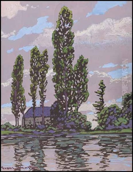 Landscape With Trees And House - view 1