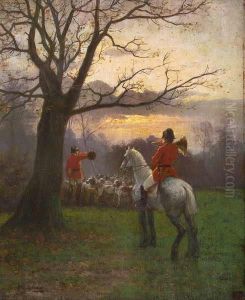 "soldados De Caza Al Amanecer" by Ferdinand Bassot