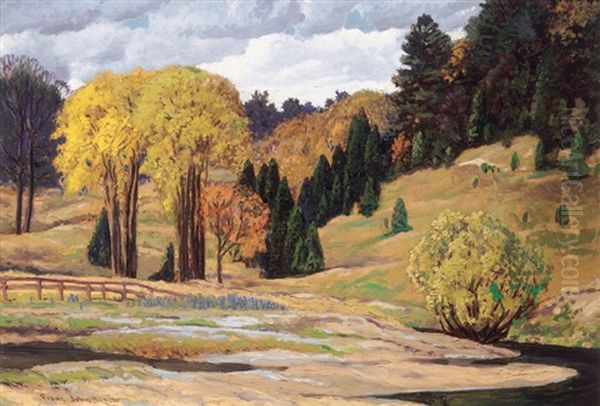 The Don River, York Mills Valley by Francis Hans Johnston