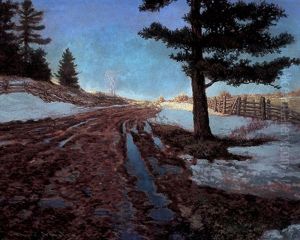 Spring On The Penetang Road by Francis Hans Johnston