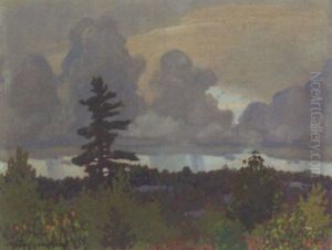 Passing Showers - Lake Of The Woods by Francis Hans Johnston