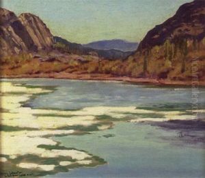 The Last Of The Ice, Labine Bay, Great Bear Lake by Francis Hans Johnston
