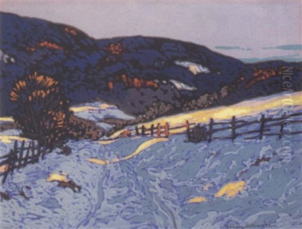 Evening Snow - view 1
