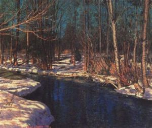 Spring Laughs At Winter by Francis Hans Johnston