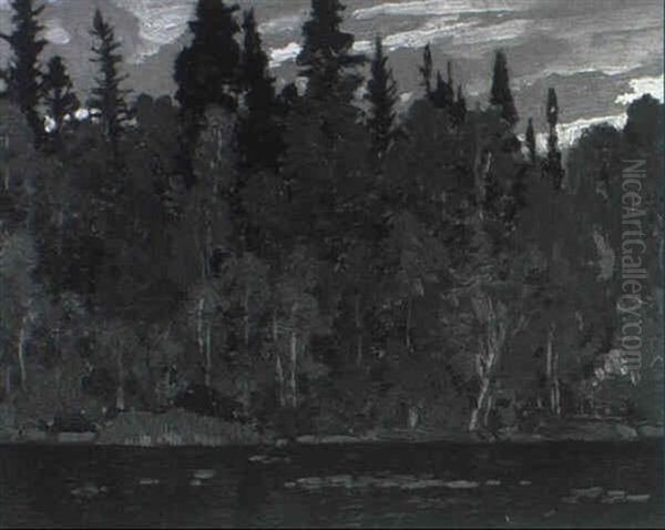 Autumn Landscape With A Lake - view 1