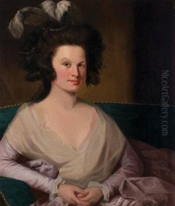 Portrait Of Mrs. Nathaniel Gardner (mary Ann Lewis) by John Johnston