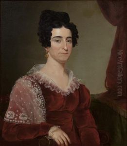 Portrait Of William Sage Johnston (+ His Wife (clarina Barlow Johnston); Pair) Portrait Of William Sage Johnston (+ His Wife (clarina Barlow Johnston); Pair)