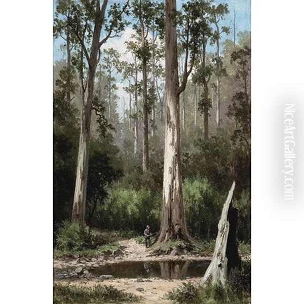A Hunter In The Macedonian Ranges, Victoria, Australia - view 1