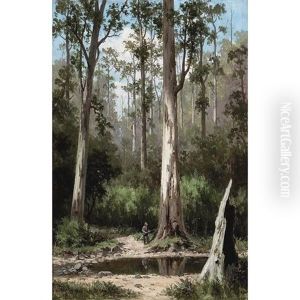A Hunter In The Macedonian Ranges, Victoria, Australia by Henry James Johnstone