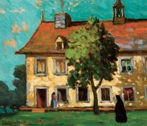 At The Convent by John Young Johnstone